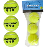 Мячи для большого тенниса "Swidon 919" 3 штуки (в пакете) E29374
