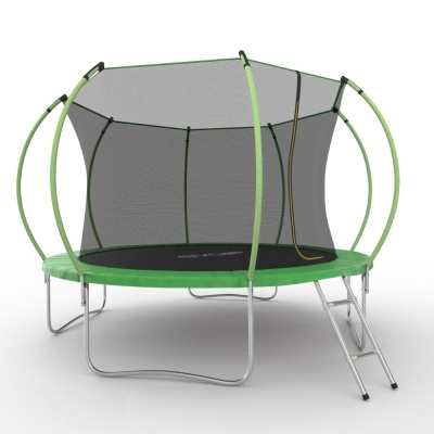 Батут с внутренней сеткой и лестницей EVO JUMP Internal 12ft (Green)